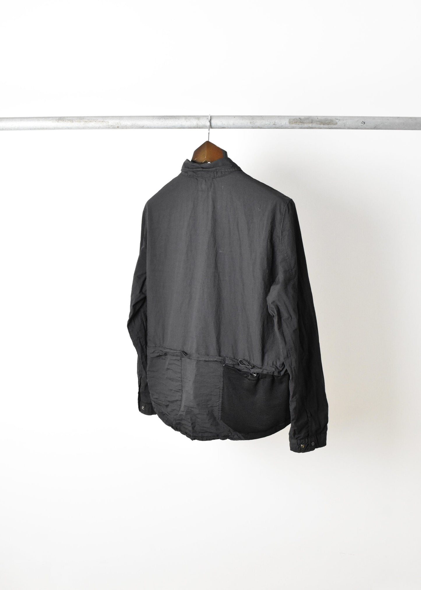 Cp Company Taylon L Nylon Overshirt in Griffin Grey
