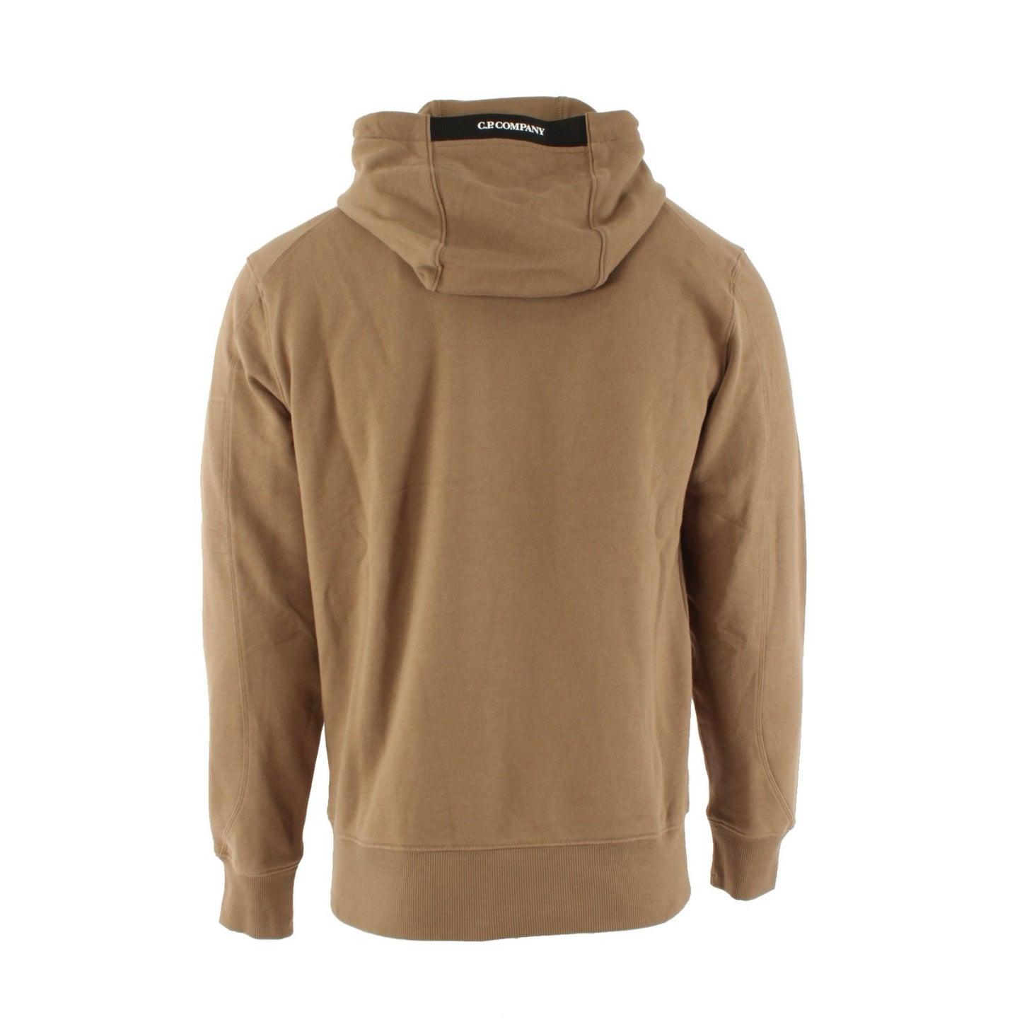 Cp Company Heavy Lens Overhead Hoodie In Lead Grey