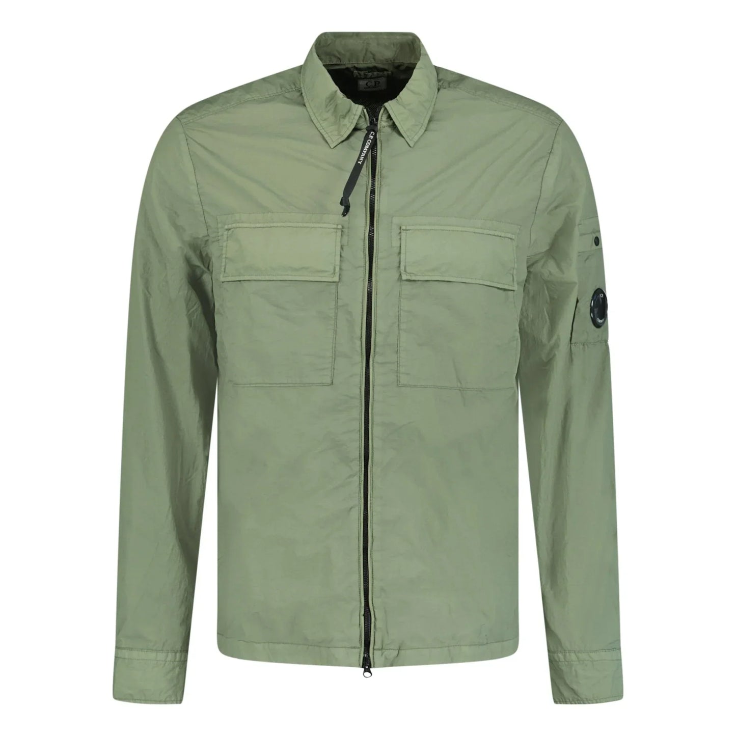 Cp Company Taylon L Lens Overshirt in Bronze Green