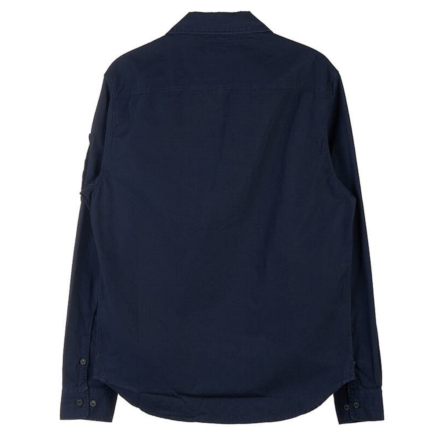 Cp Company Rip-Stop Zip Lens Shirt in Navy