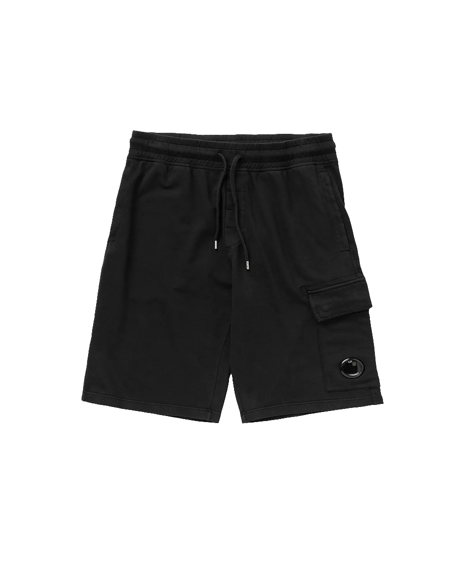Cp Company Light Fleece Lens Shorts Black