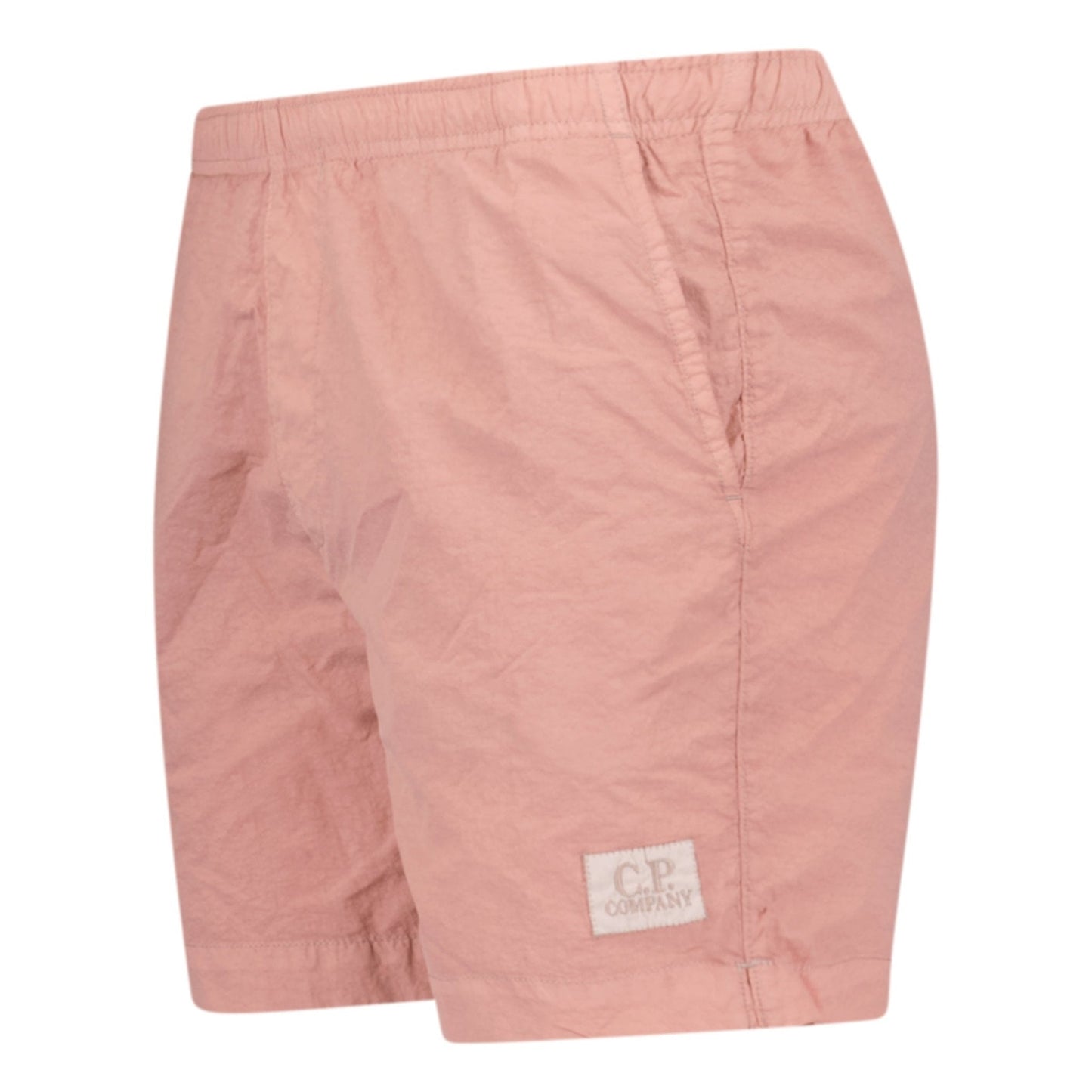 CP Company Chrome Patch Logo Swim Shorts Pink