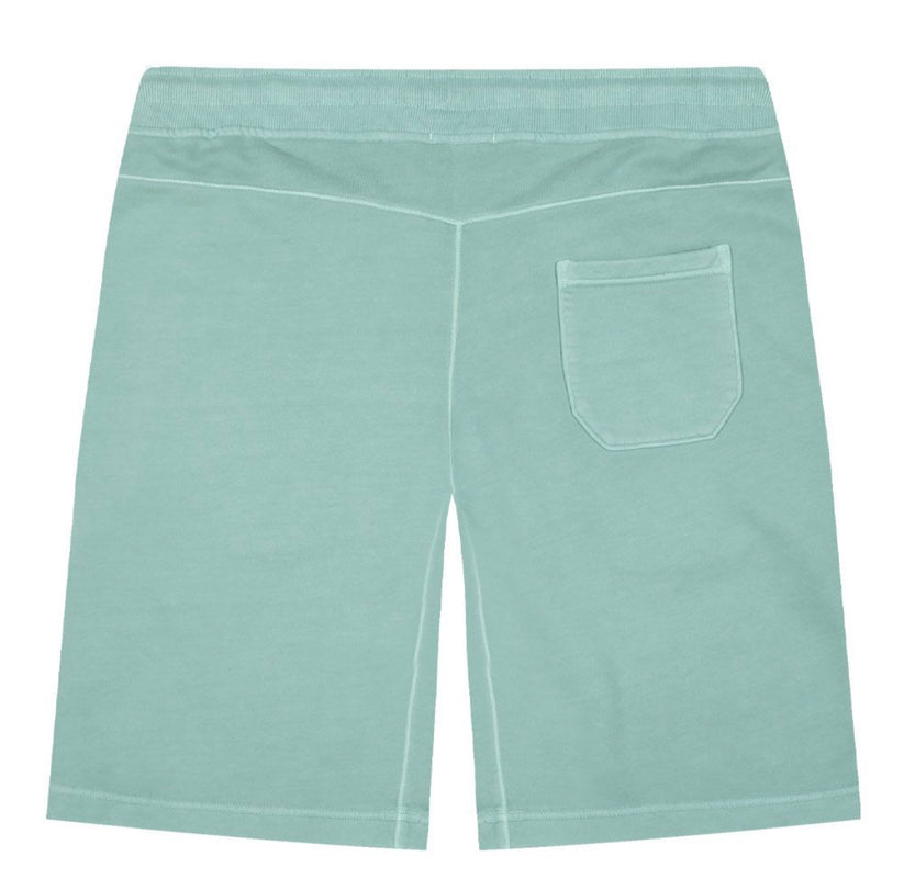 Cp Company Loose Fit Brushed Emerized Resist Dyed Lens Shorts in Mineral Blue