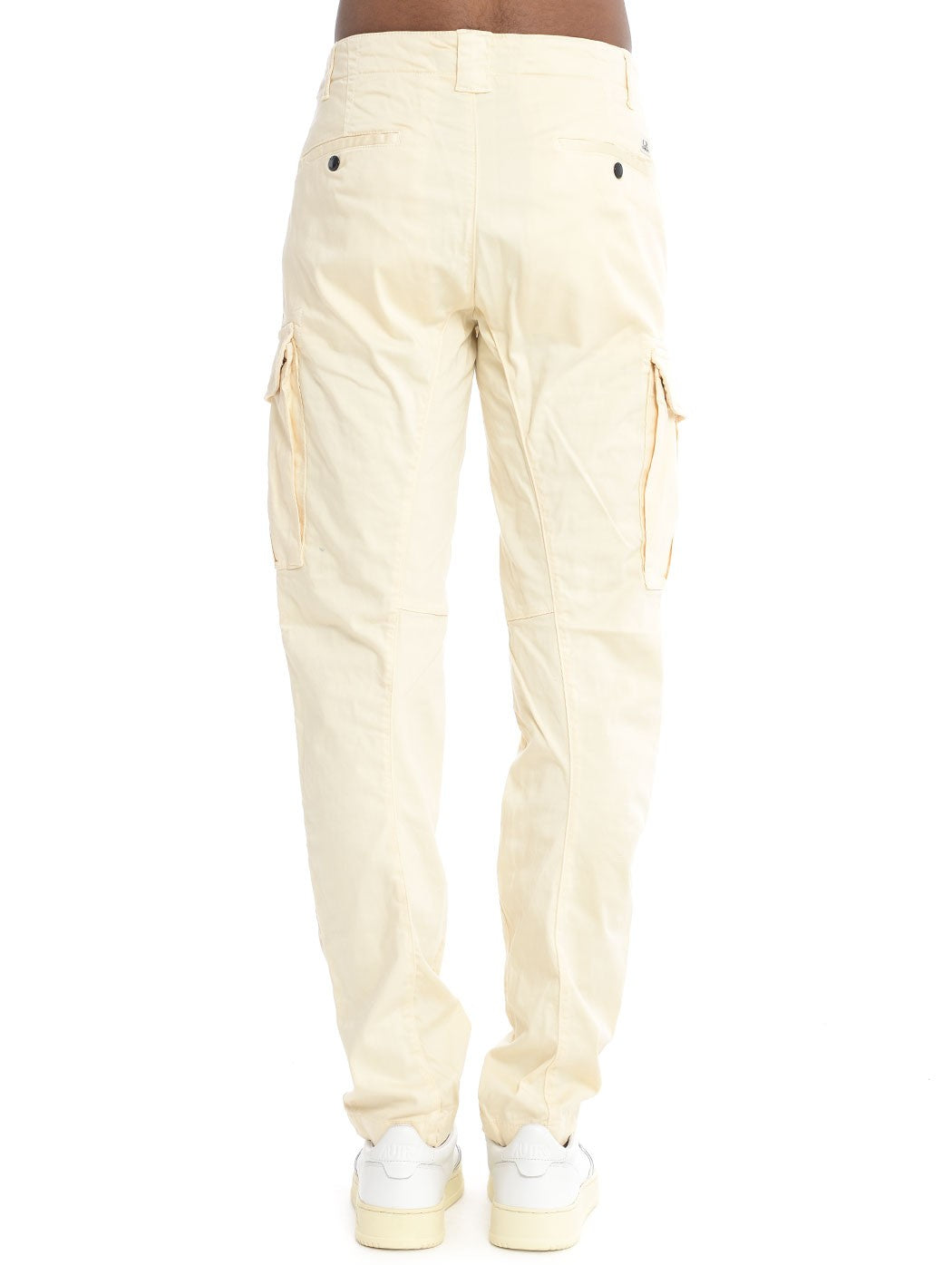 Cp Company 056A Stretch Sateen Cargo Pants In Beige