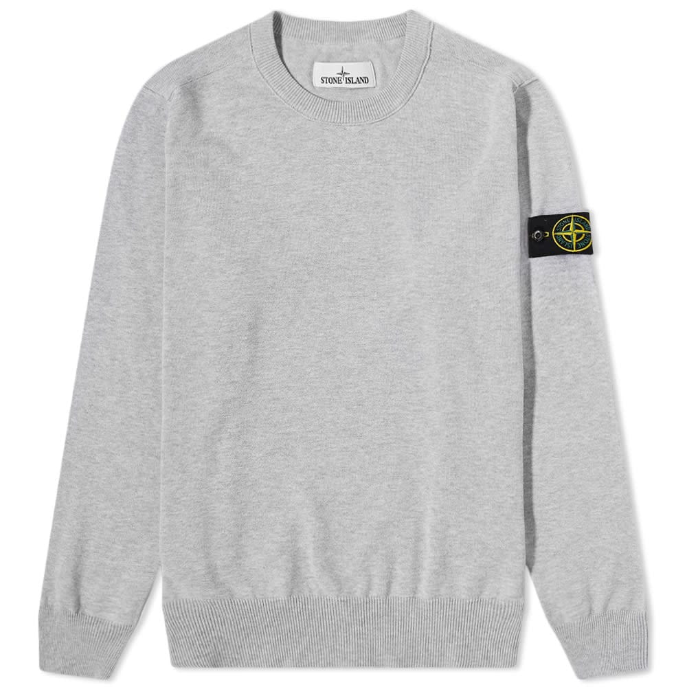 Stone Island 540B2 Soft Cotton Knit In Light Grey
