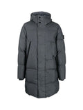 Stone Island Garment Dyed Crinkle Reps R-Ny Down Coat in Dark Grey