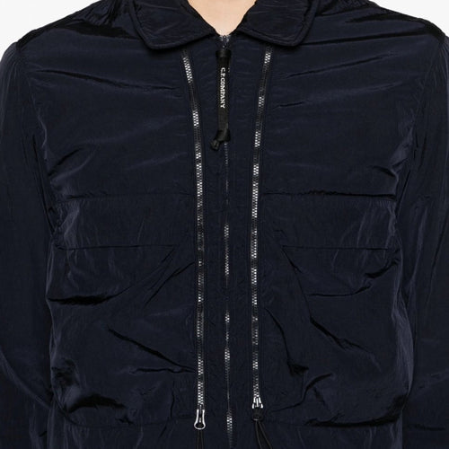 Cp Company Chrome-R Lens Overshirt in Navy