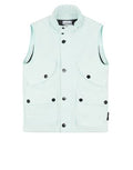 Stone Island David-Tc Laser Printed Down Gilet In Grey