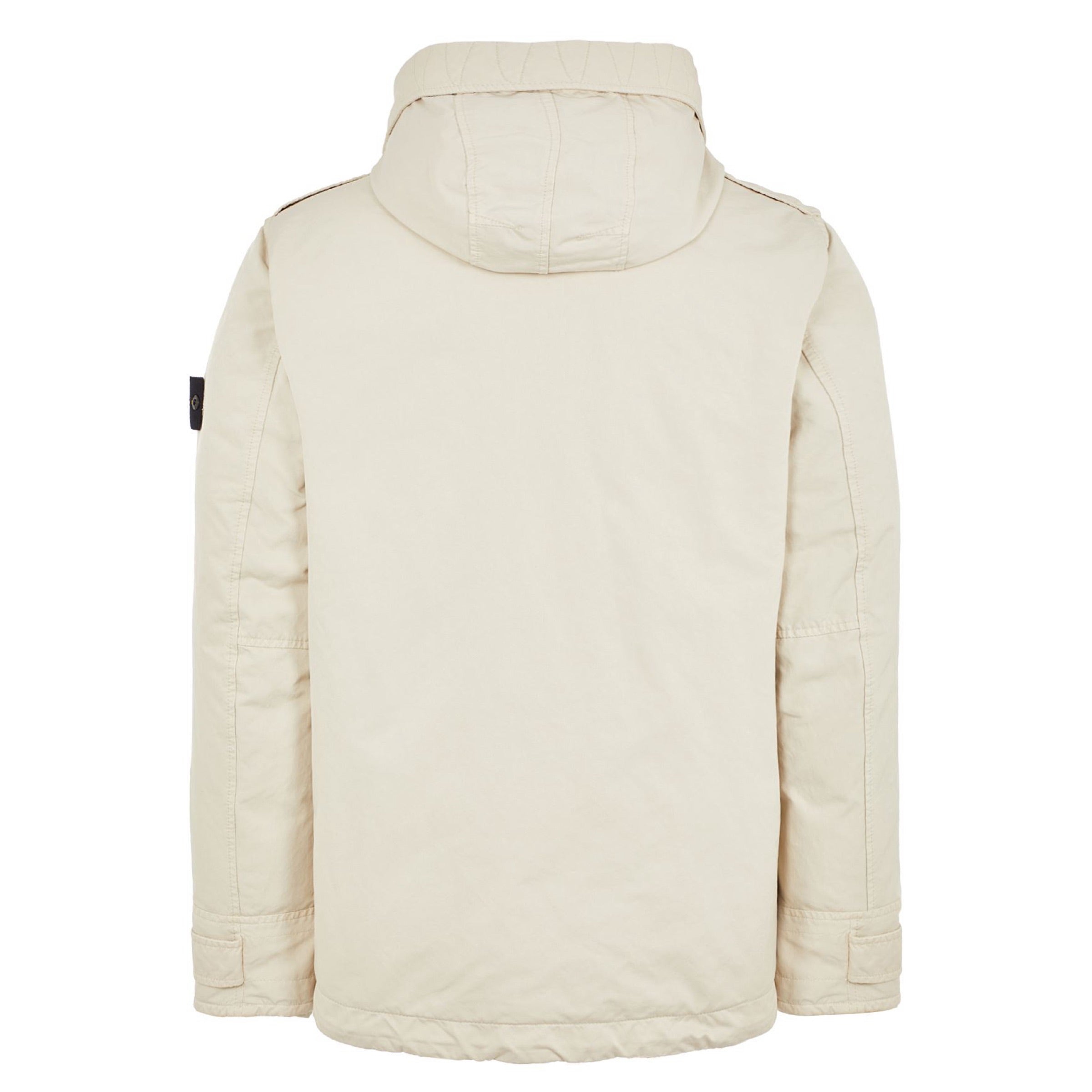 Stone Island David-Tc Short Down Parka in Plaster