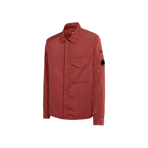 Cp Company Chrome-R Overshirt In 041A Red