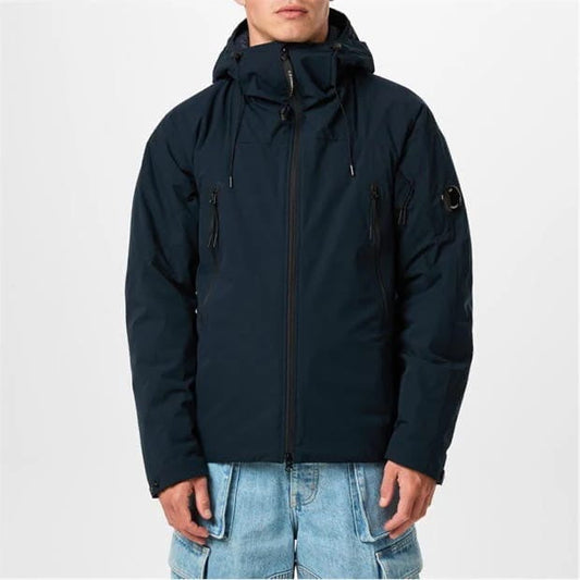 Cp Company Padded A/W Pro-Tek Hooded Jacket in Navy