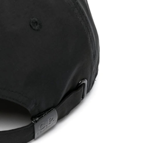 Cp Company Chrome-R Logo Baseball Cap in Black