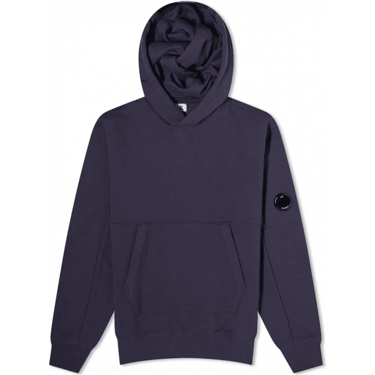 Cp Company Heavy Lens Overhead Hoodie In Navy