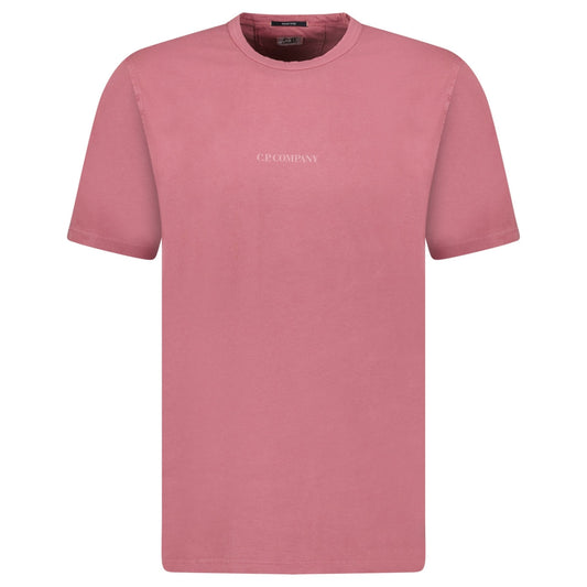 CP Company 24/1 Jersey Logo T-Shirt Red Bud