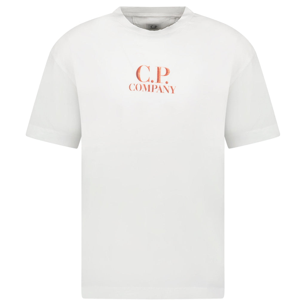 CP Company 30/1 Jersey Logo T-Shirt Gauze White