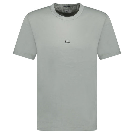 CP Company Chest Writing Logo T-Shirt Grey