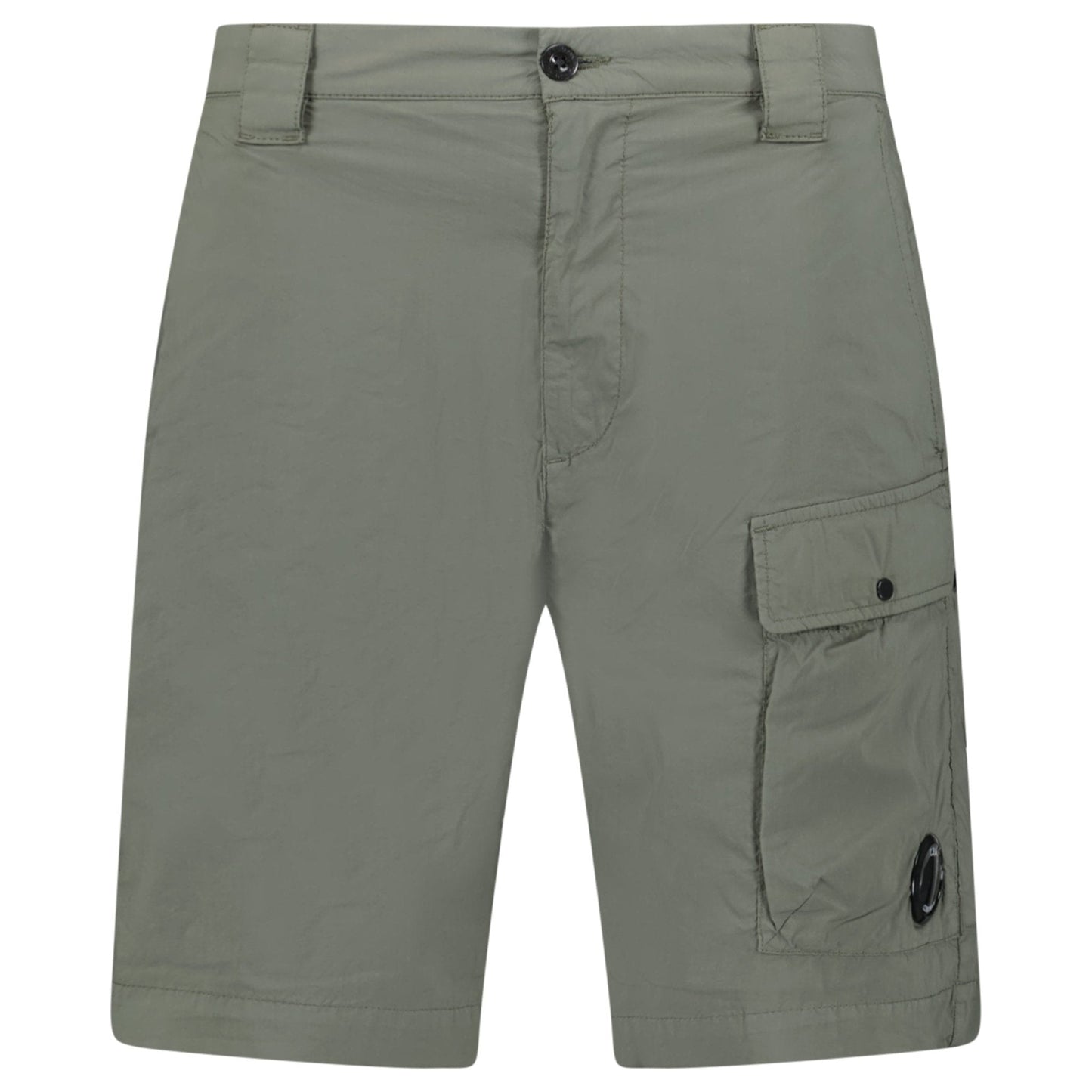 CP Company Ivy Green Stretch Sateen Cargo Shorts