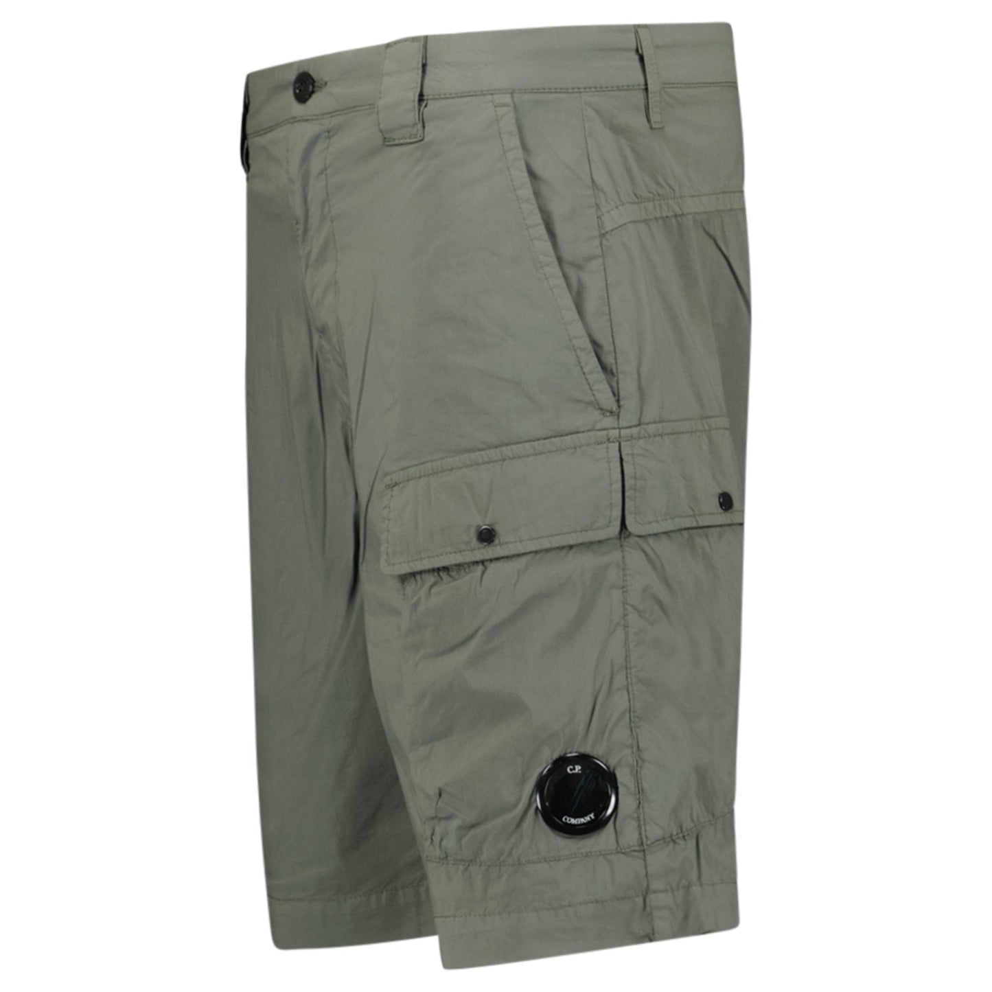 CP Company Ivy Green Stretch Sateen Cargo Shorts