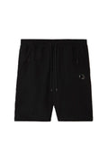 CP Company Lens Fleece Shorts In Black ( oversized )