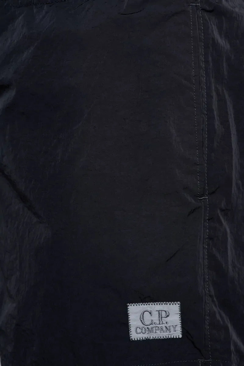 Cp Company 201A Eco Chrome-R Button Swimshorts In Navy
