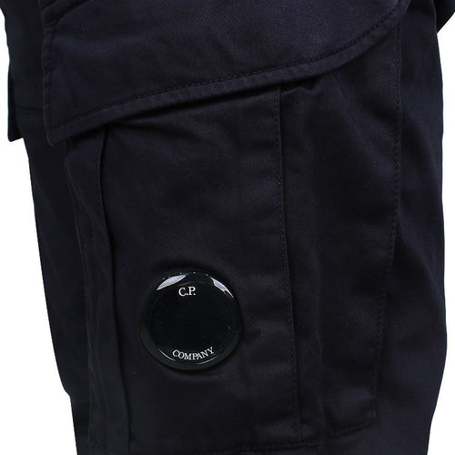 Cp Company 056A Stretch Sateen Cargo Pants In Navy